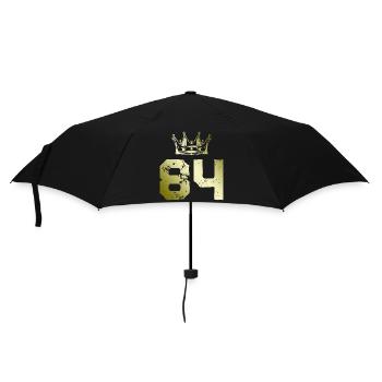84 Couronne numérique - Parapluie standard - noir - Devant