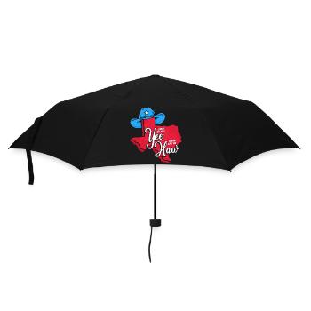 Yee Texas Design für stolze Texaner - Regenschirm (klein) - Schwarz - Vorne