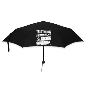 Triathlon Swimming Running Cycling - Umbrella (small) - black - Front