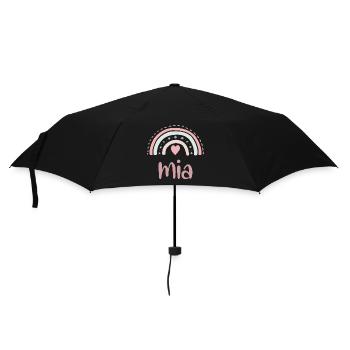 Nom Mia Arc-en-ciel - Parapluie standard - noir - Devant