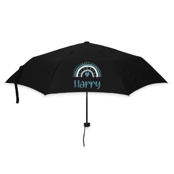 Harry Name Rainbow - Umbrella (small) - black - Front