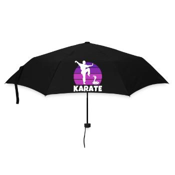 karaté, karatéka, karaté sport - Parapluie standard - noir - Devant