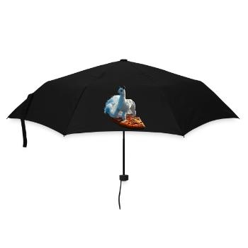 Pizza Vagues Alpaga Surfer - Parapluie standard - noir - Devant