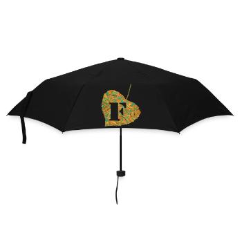 blatt e 95 f - Regenschirm (klein) - Schwarz - Vorne