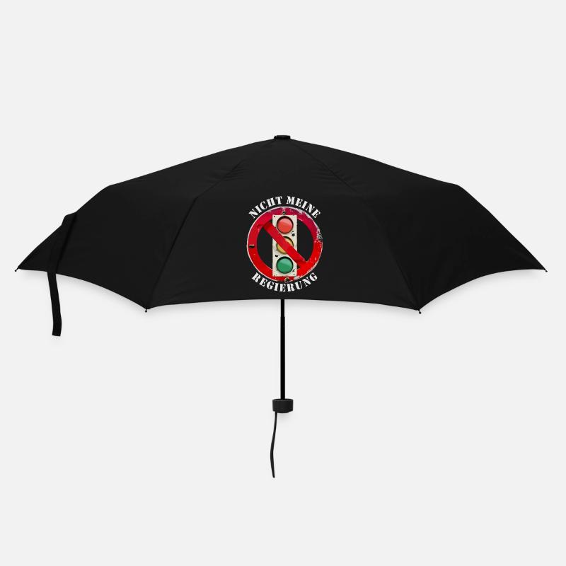 Ampel Nicht meine Regierung - Regenschirm (klein) - Schwarz