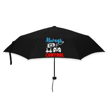 Always in Control Gamer - Regenschirm (klein) - Schwarz - Vorne