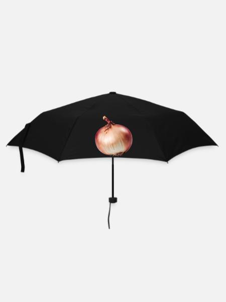 Zwiebel Zauber - Regenschirm (klein) - Schwarz