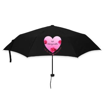 beste Schwiegermutter - Regenschirm (klein) - Schwarz - Vorne