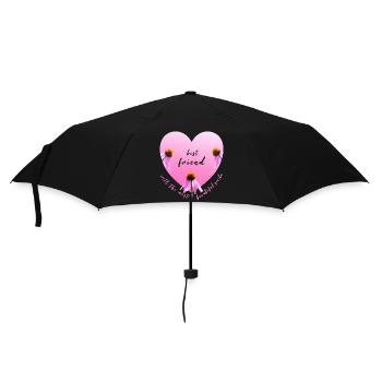 best friend - Regenschirm (klein) - Schwarz - Vorne