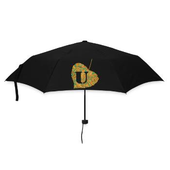 blatt e 95 u - Regenschirm (klein) - Schwarz - Vorne