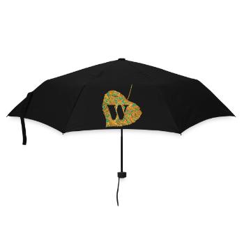 blatt e 95 w - Regenschirm (klein) - Schwarz - Vorne