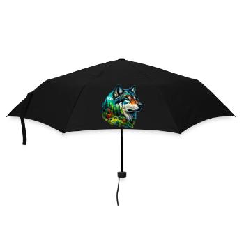Wolf - Umbrella (small) - black - Front