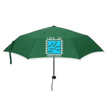 LA VIE EST MATÉRIELLE #lovely toons - Parapluie standard - vert bouteille - Devant