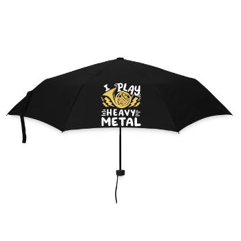 Waldhornspieler Musiker - Regenschirm (klein) - Schwarz - Vorne