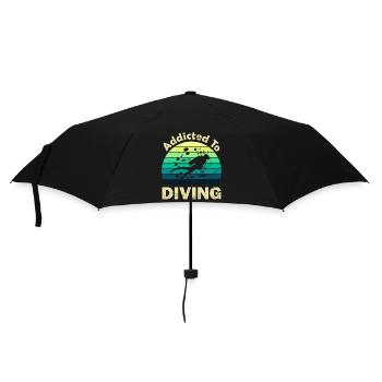 Diving Divers - Umbrella (small) - black - Front