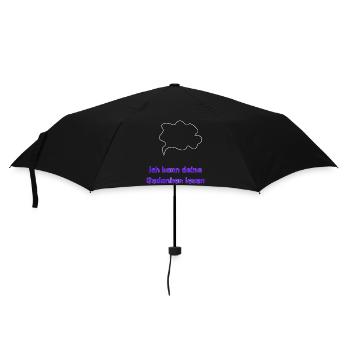 Ich kann deine Gedanken lesen - Regenschirm (klein) - Schwarz - Vorne