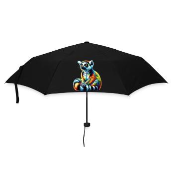 Lémurien - Parapluie standard - noir - Devant