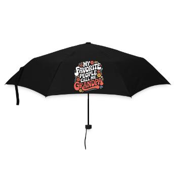 Papy Grand-père Famille Fête des pères - Parapluie standard - noir - Devant
