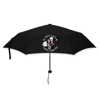 True love lasts forever - Umbrella (small) - black - Front