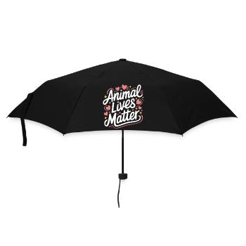 Vegetarian Vegan Veggie Vegetarian - Umbrella (small) - black - Front