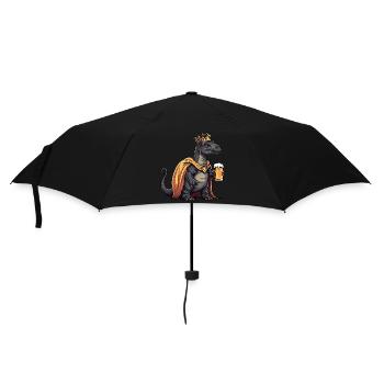Dinosaure Brontosaure Bière Drôle - Parapluie standard - noir - Devant