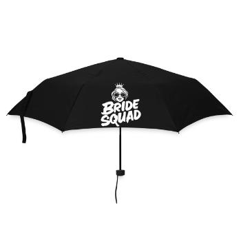 Bride "Bride Squad" design - Umbrella (small) - black - Front