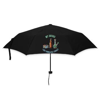 My drugs – completely legal! - Umbrella (small) - black - Front