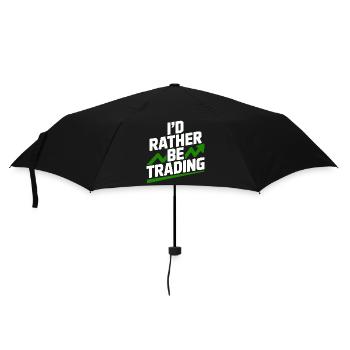 Ich würde lieber handeln - Regenschirm (klein) - Schwarz - Vorne