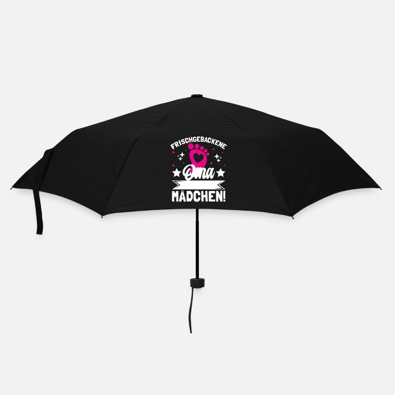 Frischgebackene Oma Es ist ein Mädchen! - Regenschirm (klein) - Schwarz
