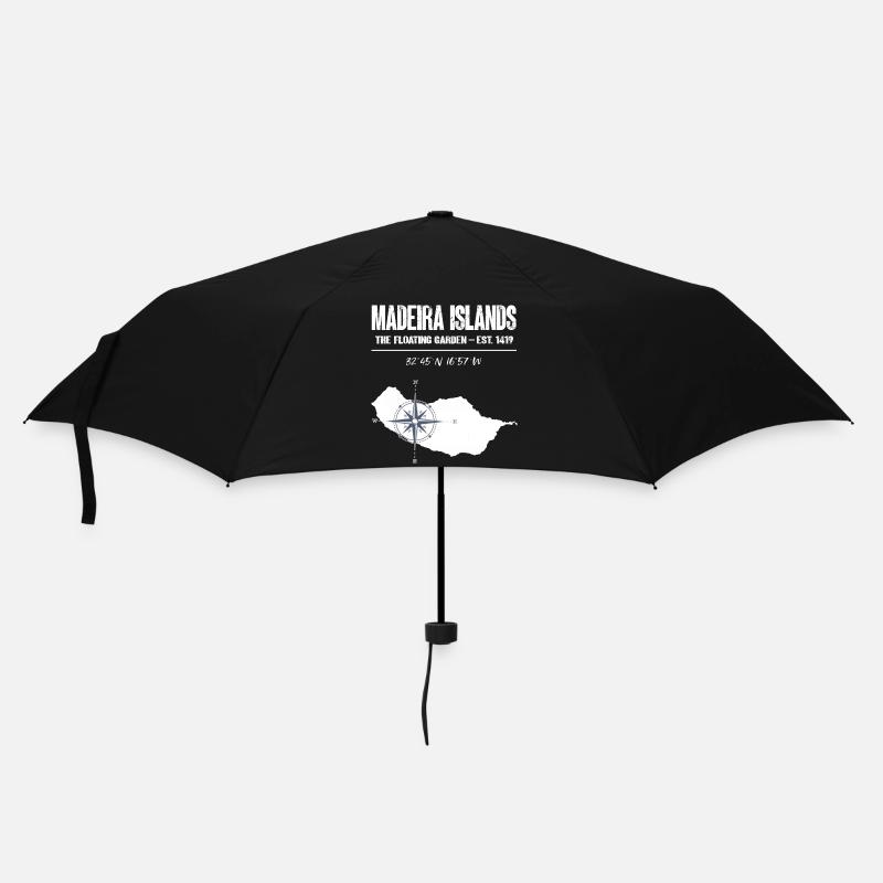 Madeira Islands Compass Vintage - Umbrella (small) - black