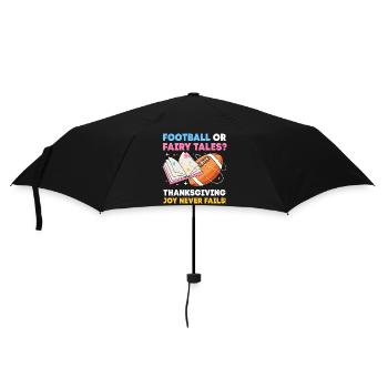 Thanksgiving Gender Reveal Mom-to-be - Umbrella (small) - black - Front