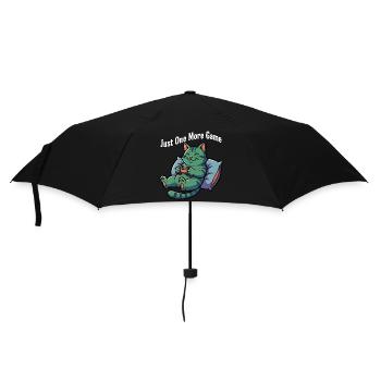 Only one more game of cat - Umbrella (small) - black - Front