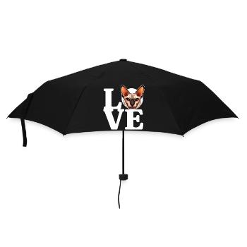 LOVE Canadian Sphynx Cat Cat Lover Funny - Umbrella (small) - black - Front