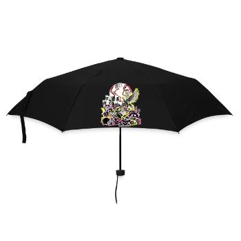 Gegen Krieg Für Frieden - Regenschirm (klein) - Schwarz - Vorne