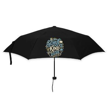 Schulkind 2026  - Regenschirm (klein) - Schwarz - Vorne
