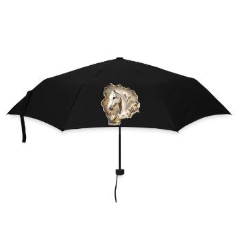 Cheval Vintage - Parapluie standard - noir - Devant