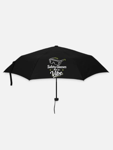 Schutzbrillen-Vibe | Labor Sicherheit - Regenschirm (klein) - Schwarz