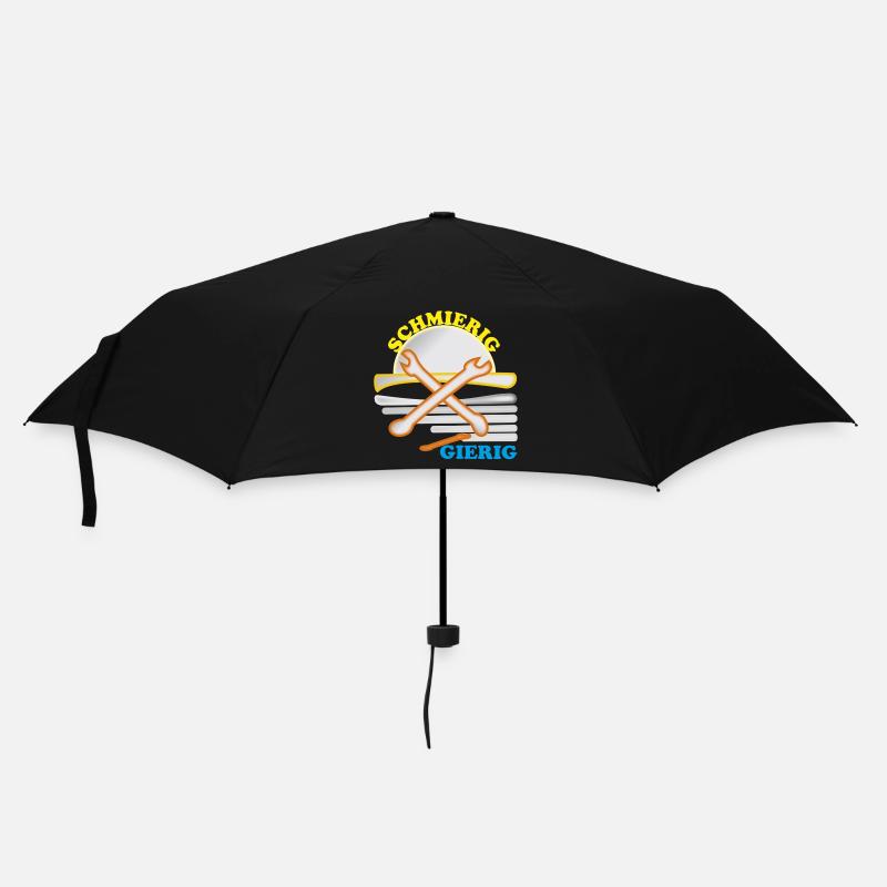Kreuzende Schraubenschlüssel Werkstatt - Regenschirm (klein) - Schwarz