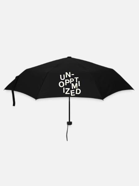 Unoptimized Original - Regenschirm (klein) - Schwarz