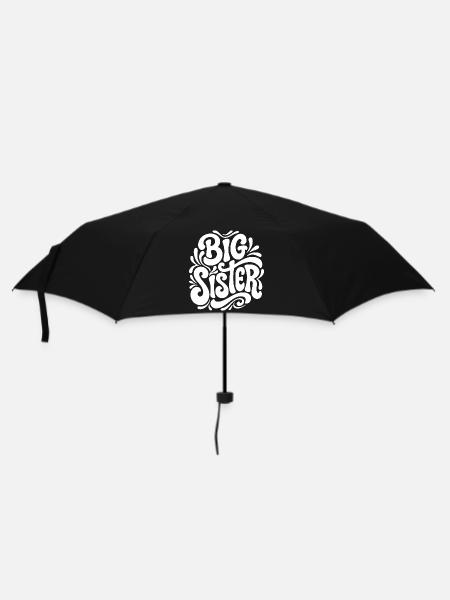 Big Sister Psychedelic Splash - Regenschirm (klein) - Schwarz