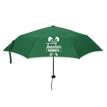 Joyeuse Pâques, douce chasse aux œufs du lapin, œufs de Pâques - Parapluie standard - vert bouteille - Devant