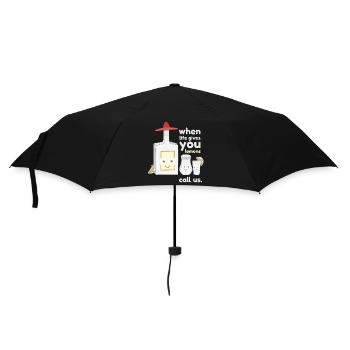 tequilla trio. drôlig. - Regenschirm (klein) - Schwarz - Vorne