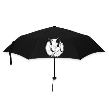 Steampunk chat - Parapluie standard - noir - Devant