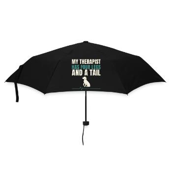 My Therapist Has Four Legs And A Tail - Umbrella (small) - black - Front