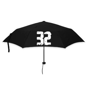 32 Number Vintage - Umbrella (small) - black - Front