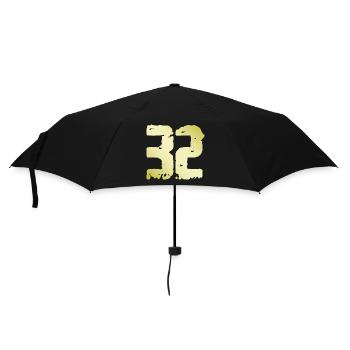 32 Number Vintage - Umbrella (small) - black - Front