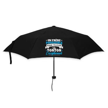 Un frère formidable donne un tonton exceptionnel - Parapluie standard - noir - Devant