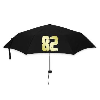 82 Number Vintage - Umbrella (small) - black - Front