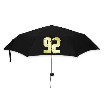 92 Number Vintage - Umbrella (small) - black - Front