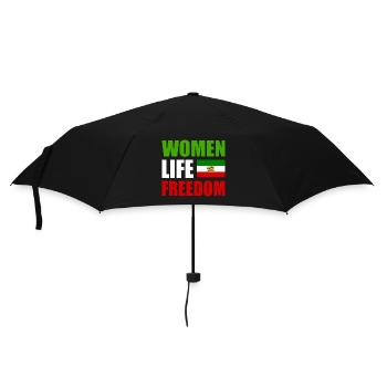 Women life freedom - Regenschirm (klein) - Schwarz - Vorne
